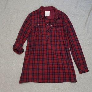 Heritage 1981 Size S Red Plaid Top
